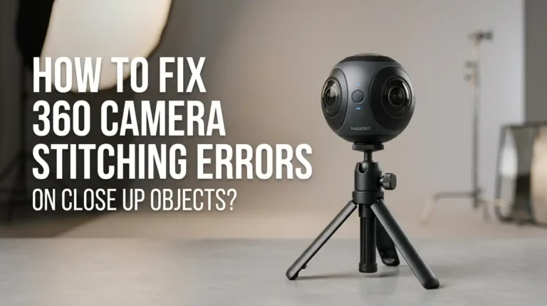 How To Fix 360 Camera Stitching Errors On Close Up Objects?