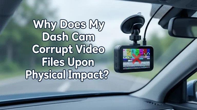 Why Does My Dash Cam Corrupt Video Files Upon Physical Impact?