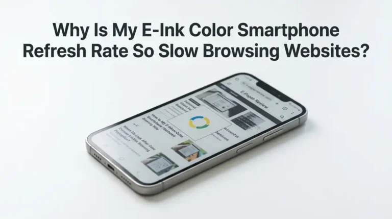 Why Is My E-Ink Color Smartphone Refresh Rate So Slow Browsing Websites?