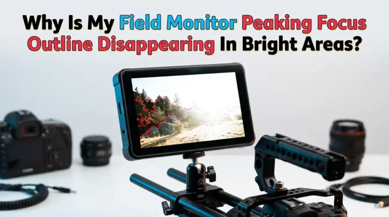 Why Is My Field Monitor Peaking Focus Outline Disappearing In Bright Areas?