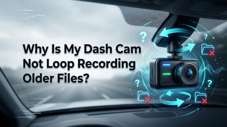 Why Is My Dash Cam Not Loop Recording Older Files?
