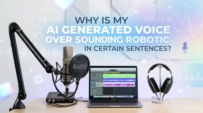 Why Is My AI Generated Voice Over Sounding Robotic In Certain Sentences?