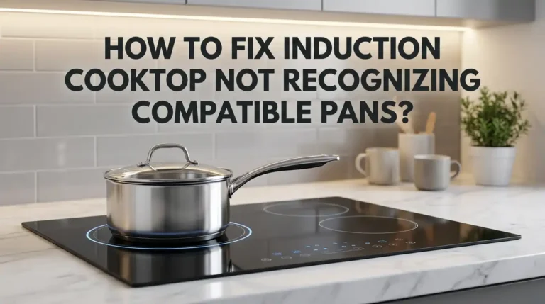 How To Fix Induction Cooktop Not Recognizing Compatible Pans?