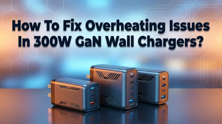 How To Fix Overheating Issues In 300W GaN Wall Chargers?