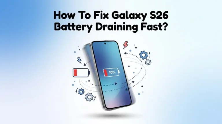 How To Fix Galaxy S26 Battery Draining Fast?