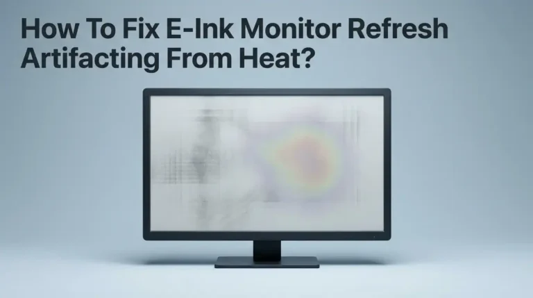 How To Fix E-Ink Monitor Refresh Artifacting From Heat?