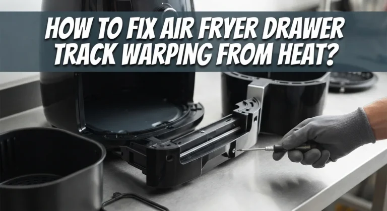 How To Fix Air Fryer Drawer Track Warping From Heat?