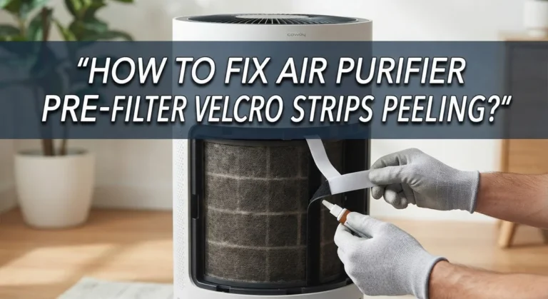 How To Fix Air Purifier Pre-Filter Velcro Strips Peeling?