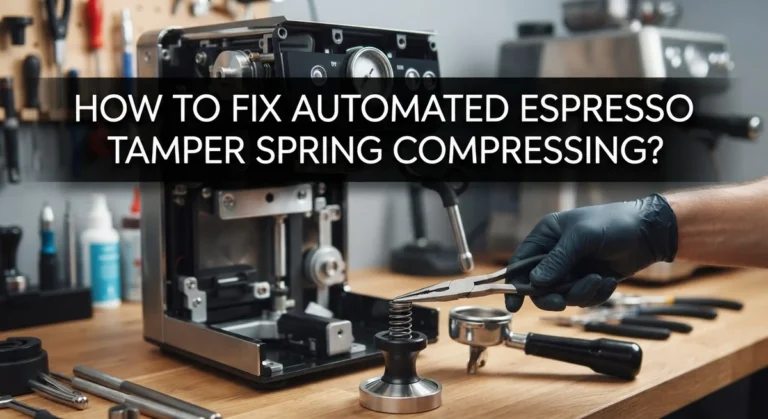 How To Fix Automated Espresso Tamper Spring Compressing Issues?