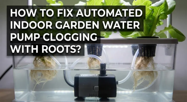 How To Fix Automated Indoor Garden Water Pump Clogging With Roots?