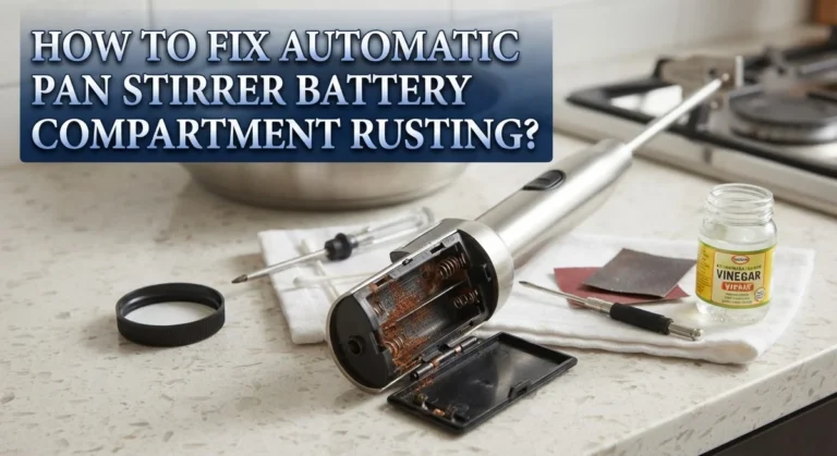 How To Fix Automatic Pan Stirrer Battery Compartment Rusting?