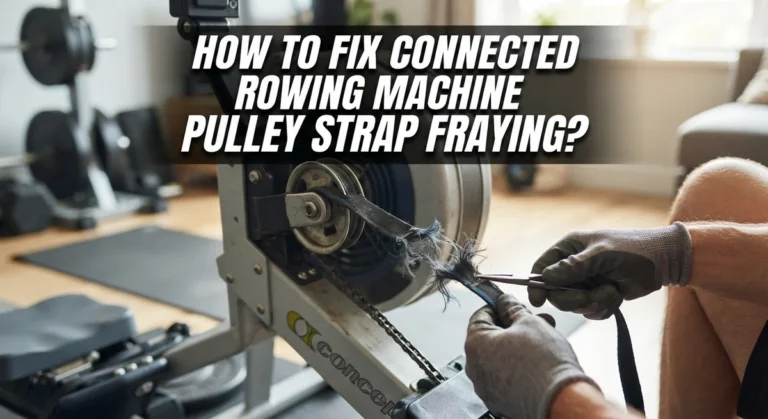 How To Fix Connected Rowing Machine Pulley Strap Fraying?