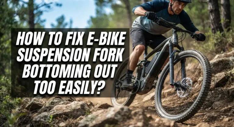 How To Fix E-Bike Suspension Fork Bottoming Out Too Easily?