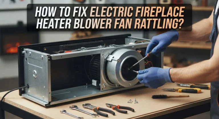 How To Fix Electric Fireplace Heater Blower Fan Rattling?