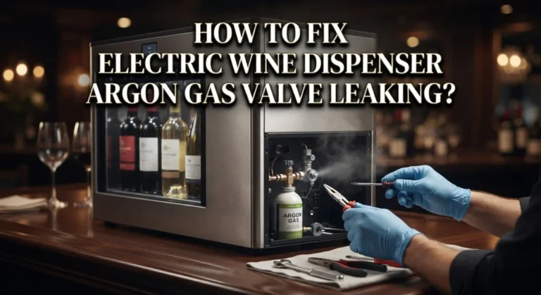 How To Fix Electric Wine Dispenser Argon Gas Valve Leaking?