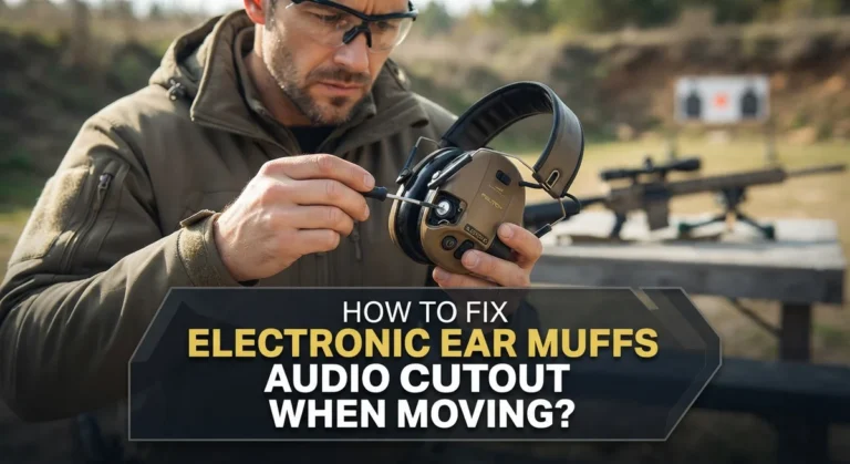 How To Fix Electronic Ear Muffs Audio Cutout When Moving?
