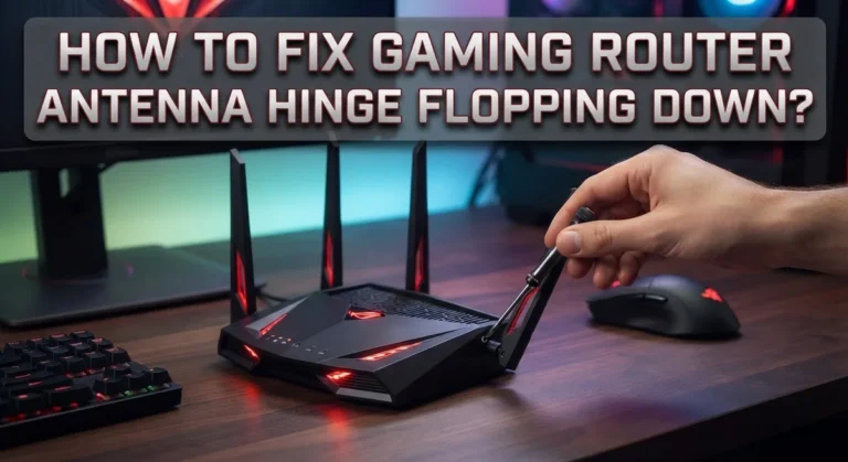 How To Fix Gaming Router Antenna Hinge Flopping Down?