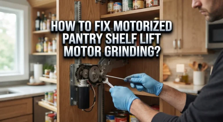 How To Fix Motorized Pantry Shelf Lift Motor Grinding?