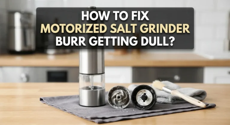 How To Fix Motorized Salt Grinder Burr Getting Dull?