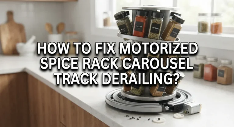 How To Fix Motorized Spice Rack Carousel Track Derailing?