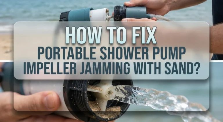 How To Fix Portable Shower Pump Impeller Jamming With Sand?
