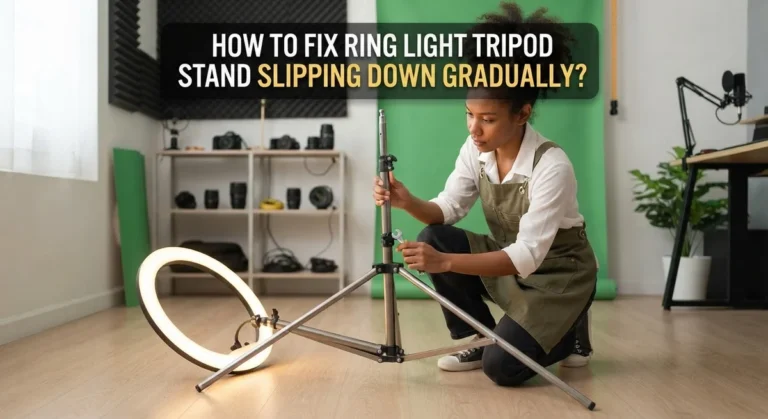 How To Fix Ring Light Tripod Stand Slipping Down Gradually?
