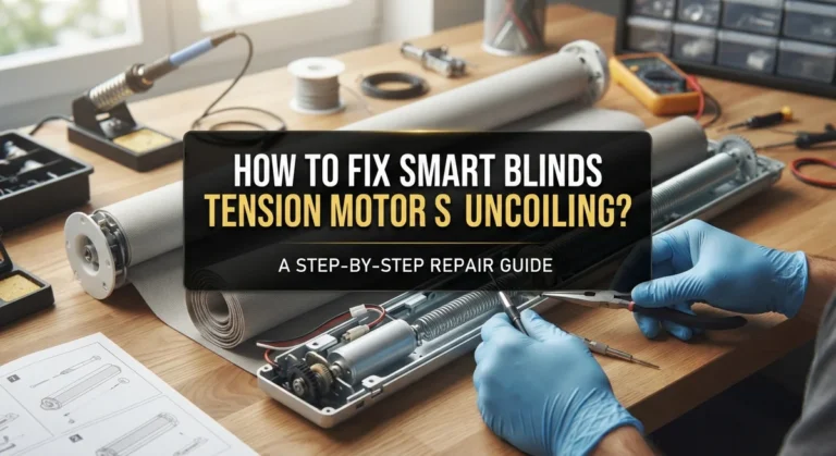 How To Fix Smart Blinds Tension Motor Spring Uncoiling?