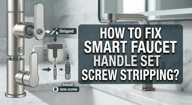 How To Fix a Stripped Smart Faucet Handle Set Screw?