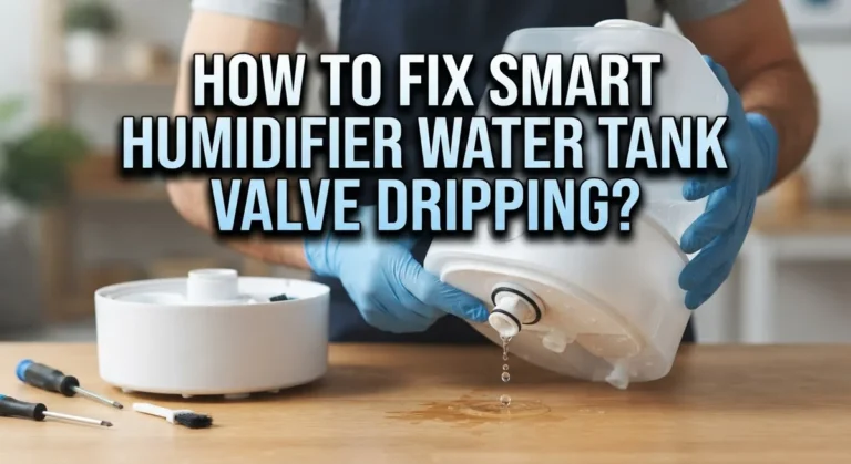 How To Fix Smart Humidifier Water Tank Valve Dripping?