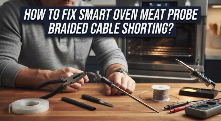 How To Fix Smart Oven Meat Probe Braided Cable Shorting?