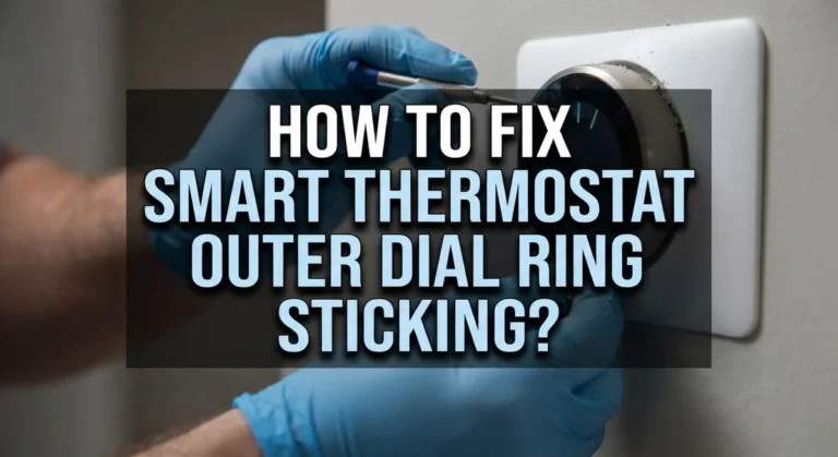 How To Fix Smart Thermostat Outer Dial Ring Sticking?
