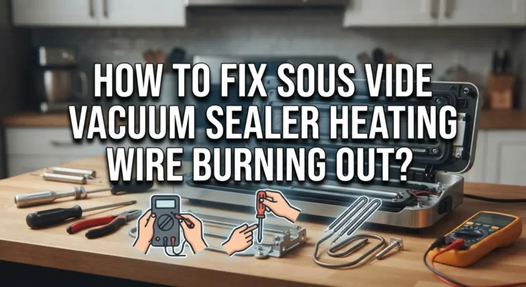 How To Fix Sous Vide Vacuum Sealer Heating Wire Burning Out?